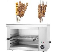 Commercial Electric Oven, Wall-Mountable 4000W Salamander Broiler, Adjustable Stainless Steel Grill with Removable Oil Tray for Pizza, Roast, and Chicken