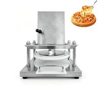 Commercial Electric Pizza Dough Press Machine, Countertop Flattening Sheeter for Tortillas and Flatbread, Heavy Duty Pastry Crust Maker with 22cm 25cm 30cm Interchanged Plates