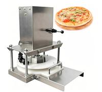 Commercial Electric Pizza Dough Roller Press - 25Cm Dough Sheeter Machine with 400 Pcs/h Capacity for Pizza, Flatbread & Puff Pastry Preparation