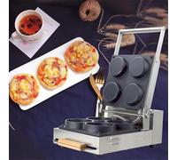 Commercial Electric Pizza Maker, 2000W High Power, Temperature Control 50~300°C, Timer 0~5 Minutes, for Baking Pizza, Waffles, Cookies, Ideal for Parties and Snacks