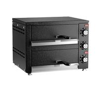 Commercial Electric Pizza Oven for Bakeries: Single & Double-Layer Baking Solutions (black,HP-03A)