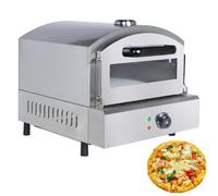 Commercial Electric Pizza Oven - Stainless Steel Countertop Maker, Fast Heating, Energy-Saving, Ideal for Family & Restaurant Use, Single Stove Design