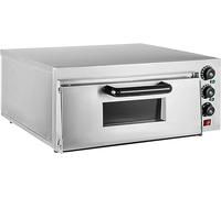 Commercial Electric Pizza Oven, Stainless Steel Tabletop Toaster for Restaurants and Family Gatherings, Single Layer