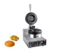 Commercial Electric Single Burger Press Machine, Stainless Steel Ufo Burger Maker for Patties, Sandwich Toastie, 1300W
