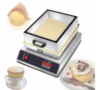 Commercial Electric Soufflé Pancake Maker, 1500W/3000W Power, 50-300°C Adjustable Temperature, 6mm Copper Heating Plate with Glass Cover, Ideal for Desserts and Fast Food