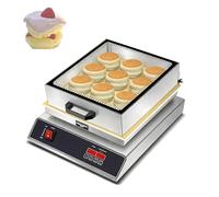 Commercial Electric Souffle Pancake Maker with Adjustable Temperature Control for Home Kitchen and Restaurant Use