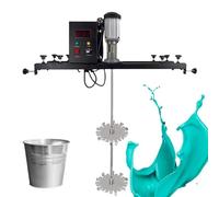 Commercial Electric Tank Mixer with Folding Propeller for Viscous Liquids, 980W Power, Includes Support Stand