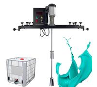 Commercial Electric Tank Mixer with Folding Propeller for Viscous Liquids, 980W Power, Includes Support Stand