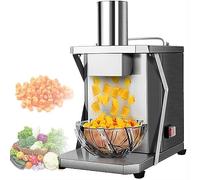 Commercial Electric Vegetable Chopper Dicer - Heavy Duty Stainless Steel Onion Potato Cutter, Automatic Fruit & Vegetable Slicer for Carrot, Radish, Cucumber, Pitaya