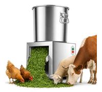 Commercial Electric Vegetable Chopper,Stainless Steel Material,Adjustable Coarseness, Anti-Splash Shredder for Chicken, Cattle, Sheep, Farm & Household Use 1800W