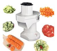 Commercial Electric Vegetable Dicer, 200W Stainless Steel Food Processor with Adjustable Julienne Blade for Restaurants and Canteens