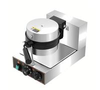 Commercial Electric Waffle Iron, 1300W Nonstick Burr Press With Adjustable Temp Control. Versatile Home Kitchen Appliance For Paninis, Crepes, Ice Cream Treats And More.
