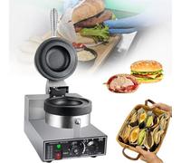 Commercial Electric Waffle Maker Machine with 1200W Power, Ideal for Burger, Panini, and Sandwich Press Baking