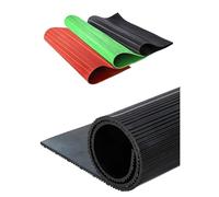 Commercial Electrical Insulating Rubber Mats - Cuttable Insulation Flooring for Substations, Workshops, 1pc(Black,100x100x1cm)