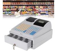 Commercial Electronic Cash Register with Thermal Printer and Customer Display, Ideal for Shopping Centers and Retail Stores