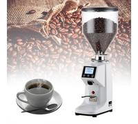 Commercial Espresso Grinder with 19 Custom Settings, 60mm Flat Burr, LCD Display, Detachable Parts, Stainless Steel for Coffee & Spice Grinding