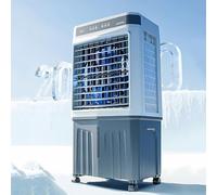 Commercial Evaporative Air Cooler Fan, Swamp Cooler Air Conditioner with 3-Speed, Large Water Tank, 120°Oscillation, Move The Scroll Wheel, Industrial Air Conditioning Fan for Room Outdoor(100x48x31cm