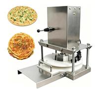Commercial Flatbread Press Electric Pizza Dough Roller Press 400pcs/h, 22cm Flattening Machine for Pizza, Flatbread, Puff Pastry