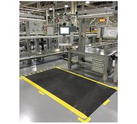 Commercial Floor Mats & Matting, Anti-Slip - Embossed Diamond, Rubber Foot Pads - Anti-static & Standing Cushioning for Garage Workshop (Color : Black, Size : 60x80x2cm)