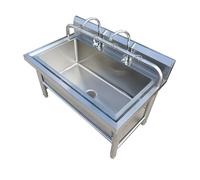 Commercial Floor Mop Sink, Utility Sink for Basement, Stainless Steel, 120X60cm/47.2X23.6in(A 80X60cm/31.4X23.6in)
