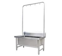 Commercial Floor Mop Sink, Utility Sink for Basement, Stainless Steel, 120X60cm/47.2X23.6in(B 60X60cm/23.6X23.6in)