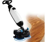 Commercial Floor Scrubber Machine, Floor Scrubber, Washes and Dries in One Pass, Max. Hourly Output 1200 m²/h, Cordless Electric Mop, 360 RPM, 43 cm Cleaning Width, 2 Tanks, Battery White-12A