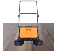 Commercial Floor Sweeper with 15L Dust Box, 26.8-Inch Sweeping Width, Foldable Design for Walkways, Yards, Garages, and Airports