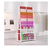 Commercial Floor Tissue Paper Holder Rack - Versatile Roll Display Stand for Gift Shops Craft Rooms Cake Shops & Scarf nization (White 70x40x170cm)