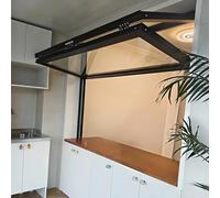 Commercial Folding Double Hung Window - 8-Level Wind Rated, 3C Tempered Glass & Hidden Locks. Customizable Aluminum Alloy Sliding Window for Stores & Homes(WxH 12x20in/30.4x50.8cm)