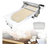 Commercial Folding Dough Sheeter, Manual Dough Roller Machine, Folding Dough Sheeter Machine, Easy to Clean, Stainless Steel, Adjustable Thickness, for Croissants, Puff Pastry, Egg Tarts S
