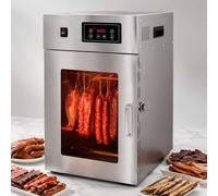 Commercial Food Dehydrator for Meat, Stainless Steel Dry Ager Machine with LED Control, 194°F Max for Jerky, Sausage, Bacon, 14/30 Hooks, 7.5KG