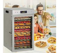 Commercial Food Dehydrator Machine - 18-Tray Drying Cabinet for Home Use, Ideal for Fruits, Vegetables, Herbs, Mushrooms, and Dog Treats