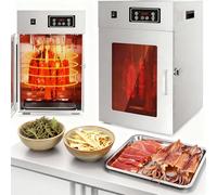 Commercial Food Dehydrator Machine, 86-194°F Temperature Control, 800W/1000W Fast Drying, LED Display, Stainless Steel for Meat Jerky Beef Fruit Herb, 15kg Capacity 10-Layer Grill