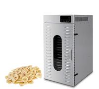 Commercial Food Dehydrator with Adjustable Timer & Temperature Control, 360° Circulating Heating for Jerky, Meat, Beef, and Vegetables