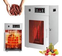 Commercial Food Dehydrator with Digital Timer, LED Display, and Rotating Hooks for Low-Noise Drying of Meat and Fruit
