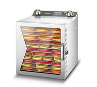 Commercial Food Freeze Dryer Machine, Food Dehydrator Machine with with 6-18 Layers, Timer Control & Temperature Range 30-90℃, for Jerky Fruits Vegetables Meat Herbs 12 layers
