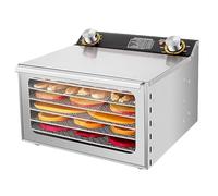 Commercial Food Freeze Drying Machine, 6-18 Layer Dehydrator with Timer and Adjustable Temperature 30-90℃ for Mint, Fruits, Vegetables, Meat, Herbs, High