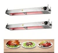 Commercial Food Heat Lamp with Adjustable Temperature and Hanging Design for Warming and Heating Applications