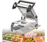 Commercial Food Heat Sealer for Lunch Boxes and Containers, Hand Press Meal Packing Machine for Freshness Preservation