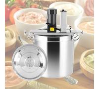 Commercial Food Mixer,Automatic Pot Stirrer with Mixing Shaft and Steady Scraper,Electric Stirrer Machine with Adjustable Speed,for Soup Chili Sauce Beverage Jam Porridge(25L)