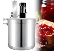 Commercial Food Mixer, Electric Stirrer with Double Stirring Paddle & 4-Blade Mixing Scraper, Adjustable Speed, 40L Capacity for Making Jam & Sauce