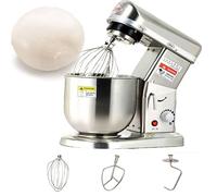 Commercial Food Mixer, High Performance Stand Mixer, 5qt Capacity, 3 Speeds, Pour Spout, Stainless Steel for Baking