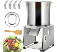 Commercial Food Processor,1800w Electric Commercial Vegetable Chopper,120Kg/H 3500 RPM,Thickened Stainless Steel,Large-Diameter Feed Inlet,for Animal Feed for Vegetables Grains Peanut 110V-1200W