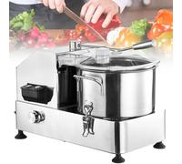 Commercial Food Processor, 1800W Electric Vegetable Chopper, Stainless Steel Multifunctional Meat Grinder, with S-Curve Blade and Stepless Speed, for Kitchens and Restaurants