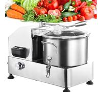 Commercial Food Processor, 2000W, Adjustable Speed, 6L Capacity, Transparent Window for Efficient Chopping and Processing