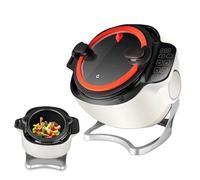 Commercial Food Processor, 6L Automatic Cooking Machine with 360° Rotating and 3D All-Round Heating, 3 Gear Firepower for Home and Restaurant Use, 220V
