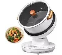Commercial Food Processor, 8L Automatic Cooking Machine with 360° Rotating and 3D Heating, Adjustable Firepower for Home or Restaurant Use