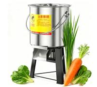 Commercial Food Processor and Vegetable Chopper, Electric Heavy-Duty Feed Crusher with 4 Blades, 120kg/H Shredder, Ideal for Feed Preparation