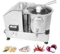 Commercial Food Processor Electric Meat & Vegetable Chopper High Efficiency Stainless Steel Multi-Function Cutter for Fruits Nuts Grains Grinder Mincer