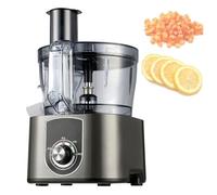 Commercial Food Processor Electric Vegetable Dicer Chopper - 600W Stainless Steel Blades - Multifunctional Automatic Cutter for Kitchen Fruit and Vegetable Preparation
